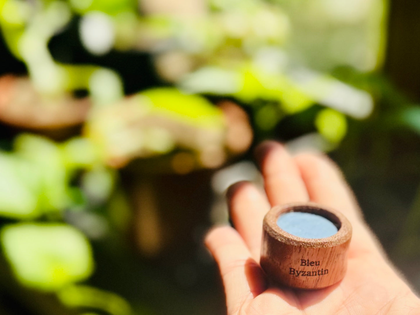 Godet en bois Bleu Byzantin - Lapis Lazuli (sans extraction)