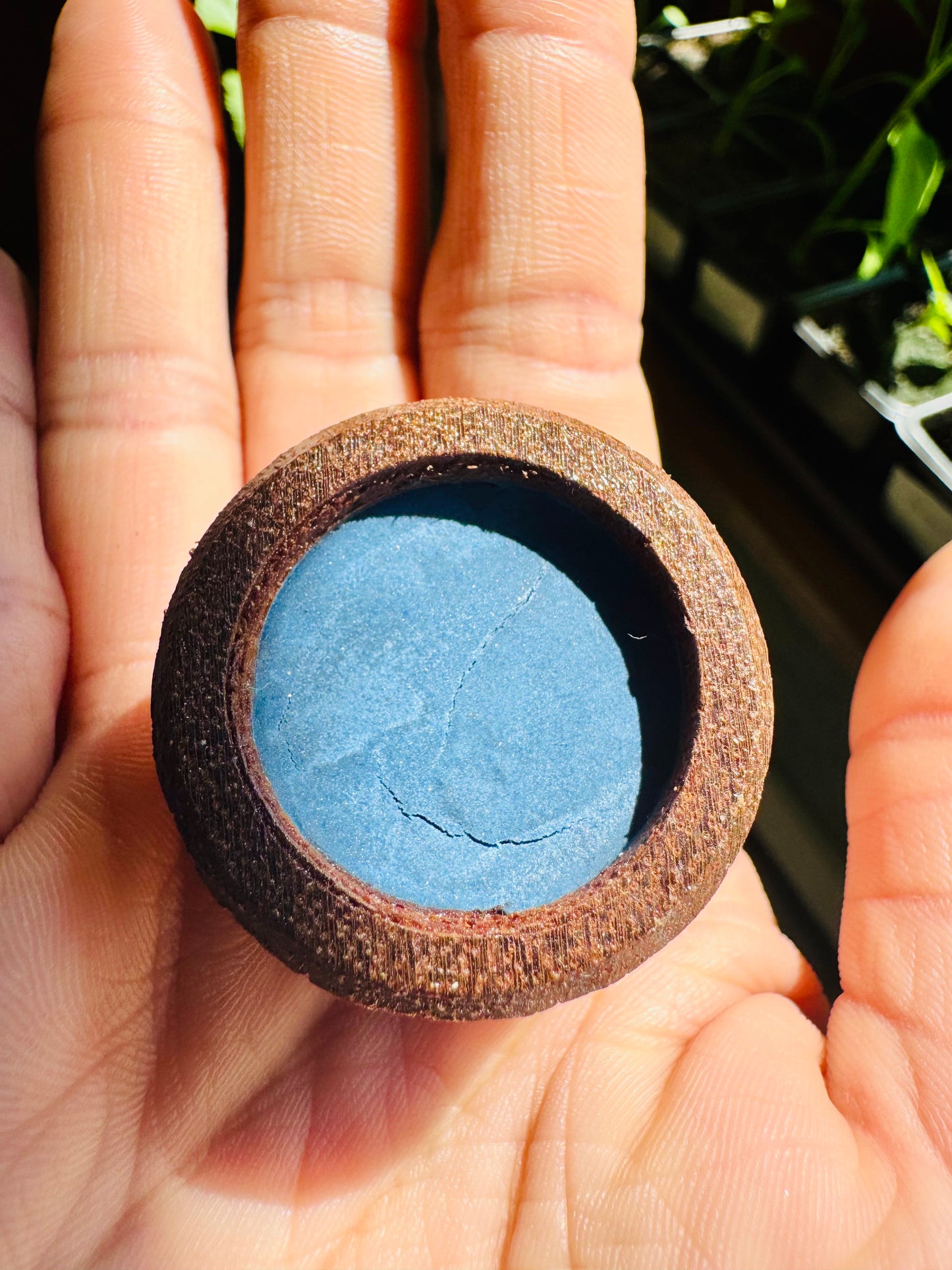 Godet en bois Bleu Byzantin - Lapis Lazuli (sans extraction)